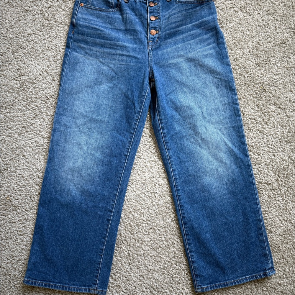 Madewell Slim wide leg crop jeans - Picture 2 of 4